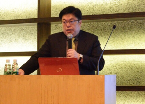 魏裕昌在演讲中。凌学敏/摄